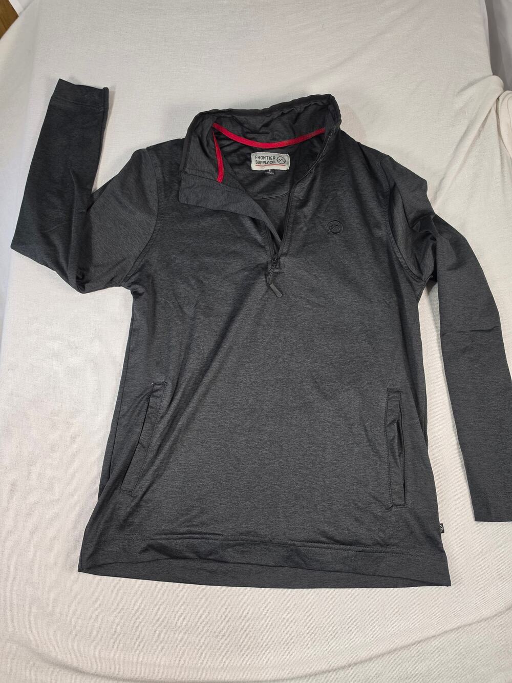 Frontier Supply Co 1/4 Zip Brushed Pullover Small
